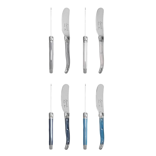 French Home 8-Piece Laguiole Spreader Set - Coastal Frost - style: Coastal Frost