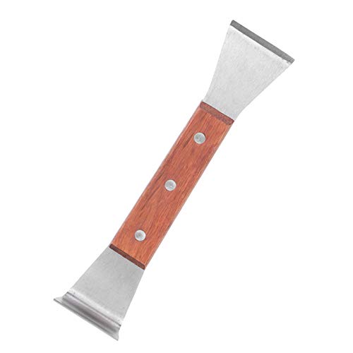 Beekeeper Scraper Tool, Frame Honey Scraper Beehive Scraper Lifter Stainless Steel Uncapping Knife with Wood Handle Practical Beekeeping Equipment