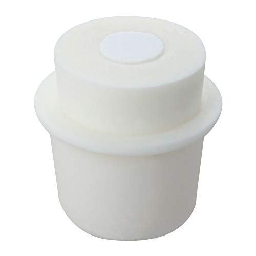 Othmro 2Pcs Drilled Rubber Stopper with Airlock, White Drilled Bungs Stopper with 1.46"-1.61" Hole for Fermentation Use, Homebrewing Beer Kombucha Airlock Stopper