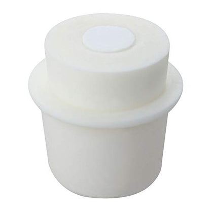 Othmro 2Pcs Drilled Rubber Stopper with Airlock, White Drilled Bungs Stopper with 1.46"-1.61" Hole for Fermentation Use, Homebrewing Beer Kombucha Airlock Stopper