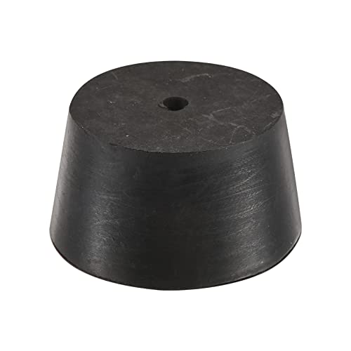 MECCANIXITY Rubber Tapered Plug 42mm to 50mm with Hole Test Tubes Bungs Stopper Black for Lab Home - size: 42mm - 50mm