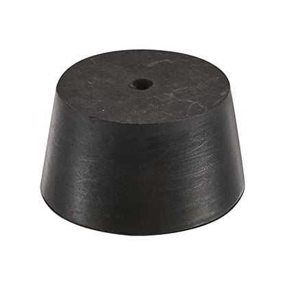 MECCANIXITY Rubber Tapered Plug 42mm to 50mm with Hole Test Tubes Bungs Stopper Black for Lab Home - size: 42mm - 50mm