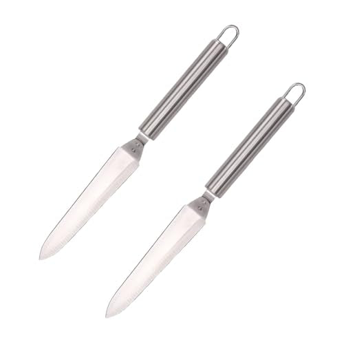 Wasp Knife Beekeeping Supplies Stainless Steel Honey Uncapping Cutter 2 Pack 10.83in Ultra Thin Slanted Side for Beekeepers Honey Harvesting Comb Frames