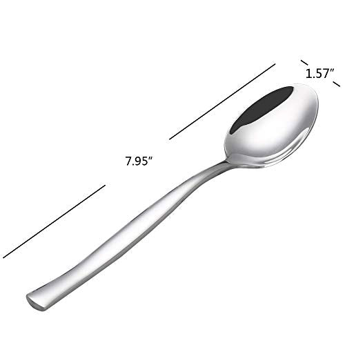 12 Pieces Stainless Steel Dinner Spoons