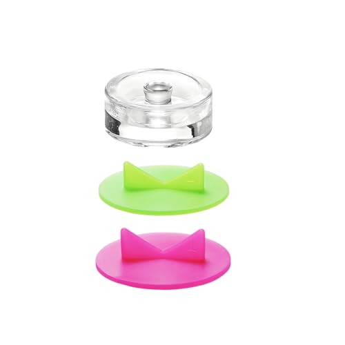 Silicone Fermenting kit 1Glass weight+2AirLock for Wide Mouth Mason Jars Vegetable Sauerkraut Fermenting whit Easy Grip(Rings Not Included) (1Glass weight+2AirLock)