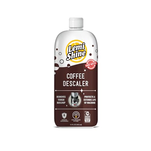 Lemi Shine Coffee Descaler - Made with Food-Grade Citric Acid - 15 oz | Removes Tough Buildup - Food-Grade Citric Acid Coffee Maker Cleaner for Nespresso, Keurig, and More - size: 15 Ounce (Pack of 1)