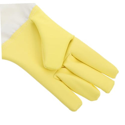 Mipcase Long Sleeve Pu Beekeeper Gloves with Elastic Cuffs Durable Ventilated Protection for Men Heavy Duty Outdoor Beekeeping Safety Gear
