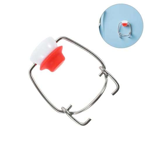 OUNONA Swing Top Glass Bottle Caps Airtight Bottle Stoppers with Silicone Gaskets Leakproof Reusable Replacement Tops for Beer Vinegar Oil Syrup Bottles 10 Pcs 2.75 in