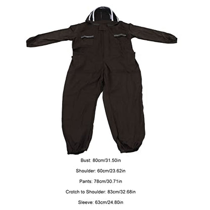 Ventilated Beekeeping Suit with Hat - Full - Body Sting Protected Beekeeper Gear for Adults