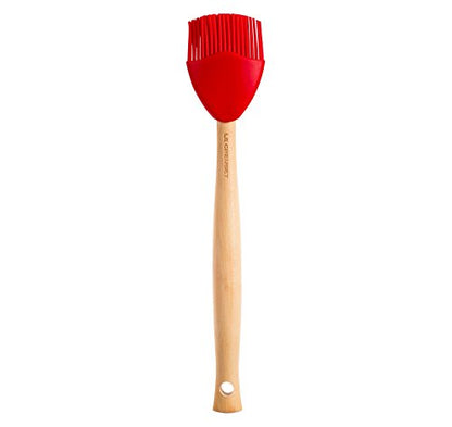 Le Creuset Silicone Craft Series Basting Brush, 10 1/2" x 2 1/8", Cerise - color: Cerise