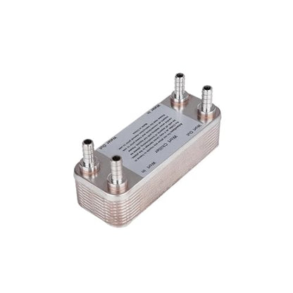 Female Thread Plate Wort Chiller Version 20 Plates Wort Chiller,Plate Heat Exchanger,Stainless Steel 304, Brewing Chiller, 1/2" Barb