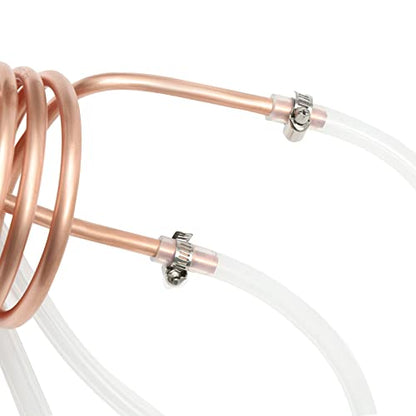 CNCEST Copper Immersion Wort Chiller,Copper Immersion Wort Chiller Coil Homebrew
