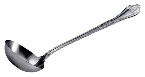 Winco Heavy-Duty Gravy/Soup Ladle, 4 Ounce, 13" - size: 4 Ounce