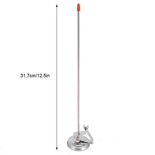12 inch Dial Thermometer, Homebrew Kettle Clip on Thermometer Home Brew Wine Beer Thermometers, Stainless Steel Stem Meat Cooking Thermometer