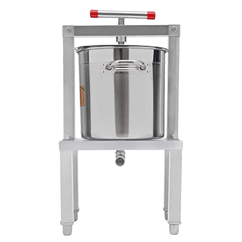 Fruit Wine Press 3.5 Gallon Manual Grape Presser for Wine Juice Making DIY Large Fruit Honey Presser Apple Cider Grape Juice Press Extractor - color: 3.5 Gallon