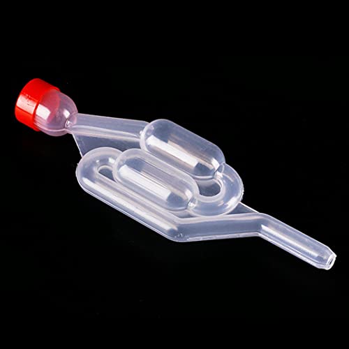 Wine Fermentation Airlock Kit Stopper Exhaust Valve High Transparent S Shape for Brew Beer Wine Making 10PCS Red Home Kitchen Tools