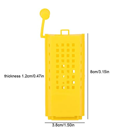 Queen Bee Catcher, 10PCS Queen Bee Cage Queen Bee Cage Catcher Clips Queen Rearing Kit Beekeeping Supplies Rearing Cup Kit Transporting Catcher Insectary Box Beekeeper Equipment