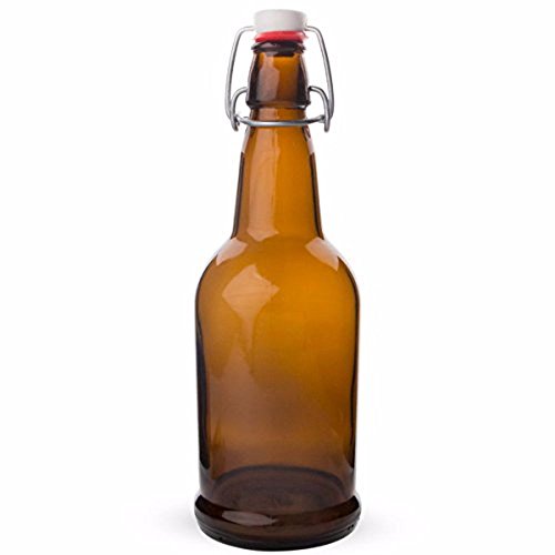 EZ Cap Bottles, Amber, 1 Litre - Case/12