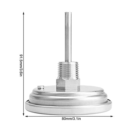 Dial Thermometer, Mnpt 0 to 220f Stainless Steel Brew Pot Thermometer for Homebrew Beer and Wine Thermometer