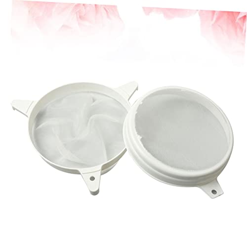 PRETYZOOM 2-in-1 Double Sieve Mesh Filter Strainer for Bee Supplies Honey Strainer Plastic Beekeeping Tool