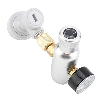 16g Regulator CO2 Charger Kit Gas Disconnect Stainless Steel Beer Kegerator Home Draft Beer Bottle Homebrew Accessories(0-60PSI)