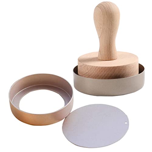 Tart Press Tool Wood Egg Tart Pusher DIY Baking Dough Press Pastry Tamper Wooden Mould Wood Tamper