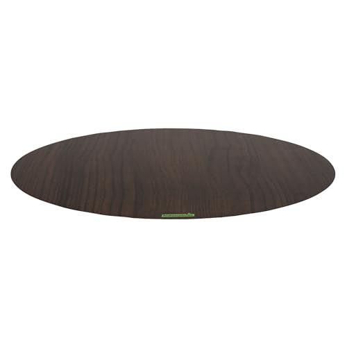 Restaurantware Cater Tek 13.8 Inch Charcuterie Boards 10 Faux Wood Cheese Boards - Round Stackable Dark Paper Cardboard Charcuterie Boards Disposable For Serving At Catered Events - color: Dark, size: 13 3/4"