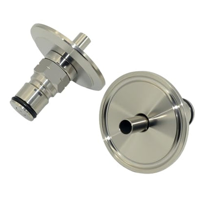 VARMHUS 1.5 Inch Tri Clamp to Ball Lock Post, SS304 Sanitary Beer Fitting 50.5mm OD Ferrule for Conical Fermenter Pressure Transfer Homebrew Kegging