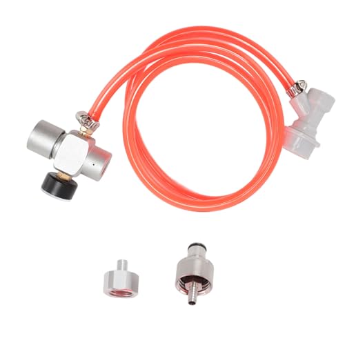 Mini Keg Regulator, Automatic Stainless Steel CO2 Pressure Regulator Beer Making Supplies With 1M Red Hose For Homebrew