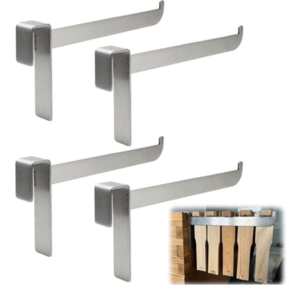 Stainless Steel Beehive Frame Holder, 4 Pcs Beehive Inspection Bracket, 5-Frame Capacity Beehive Inspection Stand, Beekeeping Tools Hive Starter Kit for All Beekeepers - color: Matte Brushed Stainless Steel-4