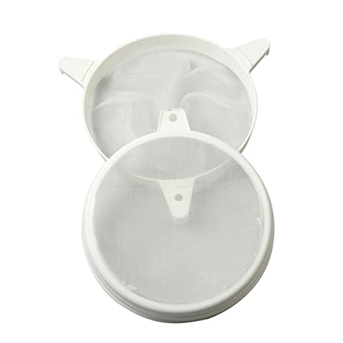 PRETYZOOM 2-in-1 Double Sieve Mesh Filter Strainer for Bee Supplies Honey Strainer Plastic Beekeeping Tool