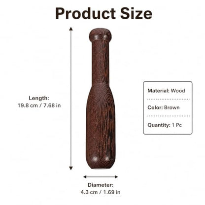 Healifty Kitchen Food Masher Wooden Pestle Tool for Bartender Home Use 19.8cm Sauerkraut Pounder Sauerkraut Pounder Utensils Utensils