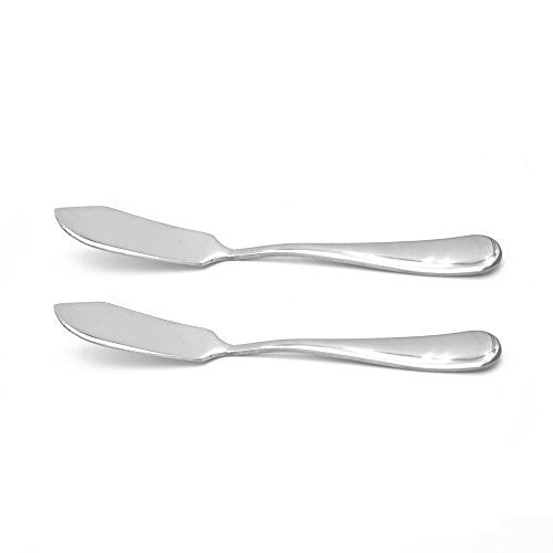 Stainless Steel Butter Knife, Set of 2, Butter Spreader, Breakfast Spreads,Cheese and Condiments - color: 2pcs