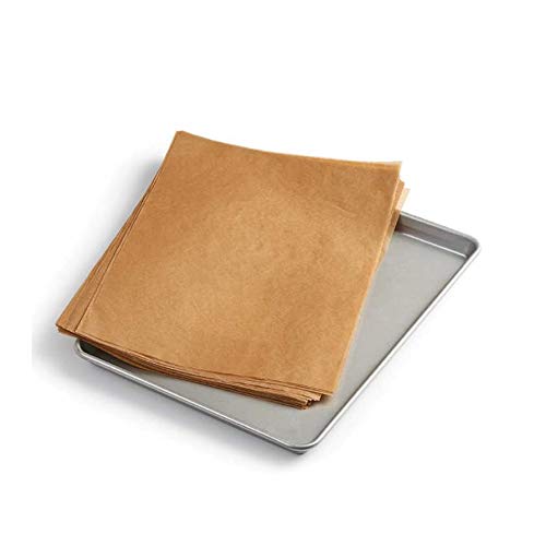 King Arthur, Pre-Cut Natural & Unbleached Baking Parchment Paper, Heavy Duty, Nonstick, Reusable, Resealable Pack, Fits 18" X 13" Pan, 100 Count - size: 100 Count (Pack of 1), style: Natural