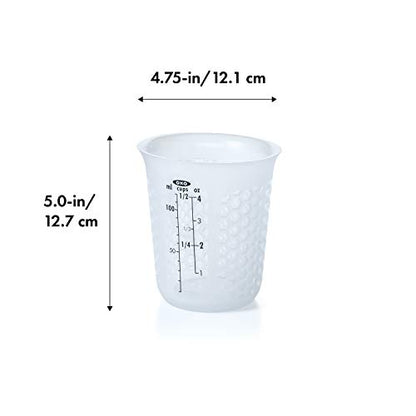 OXO GG MINI SQUEEZE & POUR SILICONE MEASURING CUP - size: Mini, style: Cup