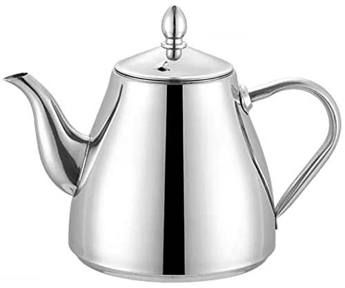 SANQIAHOME Stainless Steel Teapot with Infuser 1500ml - color: with filter, size: 1.5 litres