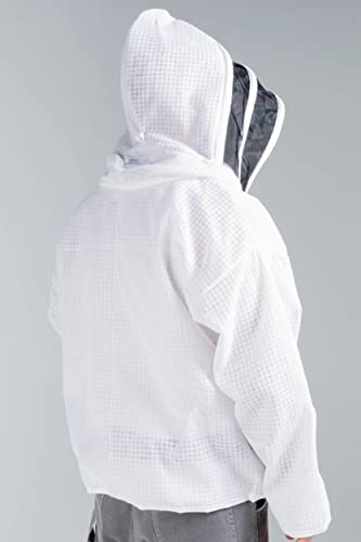 Premium Beekeeping Protective Vented Bee Hooded Jacket - size: XX-Large