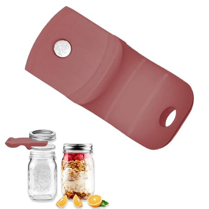 Mason Jar Opener and Canning Tool, Compatible with Mason Jar Lids, Releases Vacuum Seal on Wide Mouth and Regular Mouth, Magnetic Lid Lifter for Canning, Pickling (chocolate color)) - color: chocolate color)