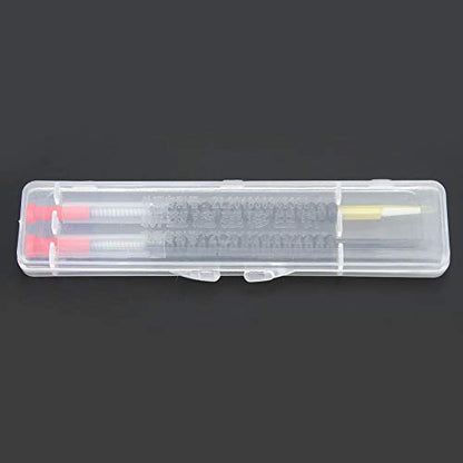 TOPINCN Beekeeping Grafting Tools for Queen Rearing, Plastic, Spring-Loaded Plunger, 2 Pack with Box, 4.3 Inch Needle