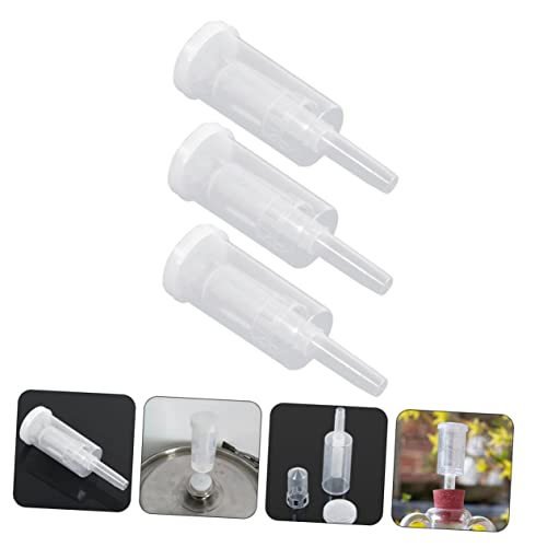 3Sets Wine Fermentation Non Return Valves for Homemade Beer and Wine One Way Exhaust Valve with Food Grade Seals Essential Brewing Supplies for Home Fermenters