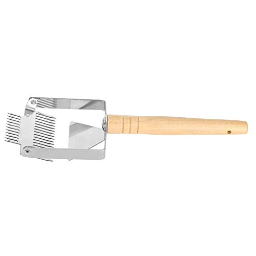 Tyenaza Beehive Honey Scraper, Honeycomb Scraper Equipment Double-Head Uncapping Fork Shovel Tool Beekeeping Equipment for Extracting Honey