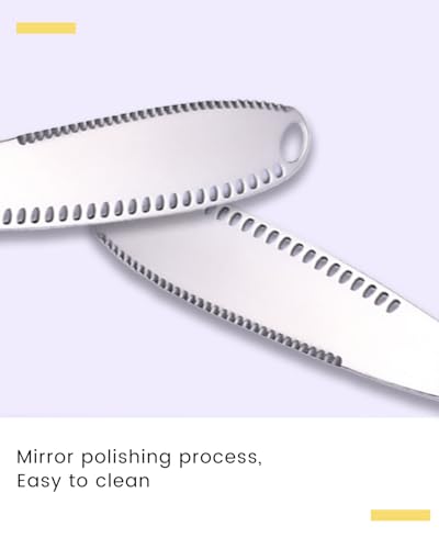 Stainless Steel Butter Spreader Flatware with Holes, 3-in-1 Multi-Functional Butter Knife for Spreading, Curling, and Slicing - Used for Cheese, and Jam (Silver)