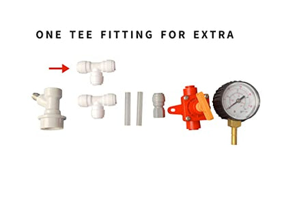 BlowTie Diaphragm Ball Lock Keg Beer Spunding Valve For Brewing Complete Kit for Home Brewing Beer Spunding Valve Corny keg Ferment CO2 Constant pressure valve