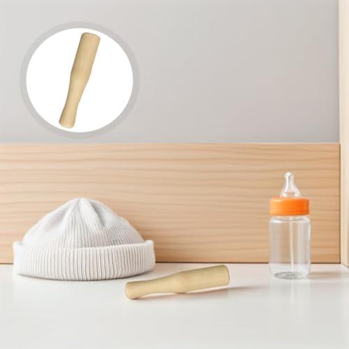 Cabilock Solid Wood Muddler 5.51 Inch Natural Wooden Pestle Grinding Rod Ergonomic Handle for Cocktails Sauces Purees and Baby Food Preparation