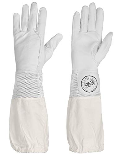 Humble Bee 112 Goatskin Beekeeping Gloves with Ventilated Cuffs - size: Small