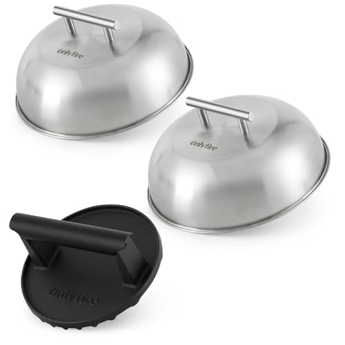 onlyfire Griddle Accessories Kit for Blackstone, Melting Dome, Grill Press