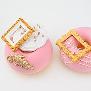 Sakolla Photo Frame Silicone Mold - 3 Pack Picture Fondant Candy Chocolate Molds Cake Decorating, Sugar, Gum Paste, Chocolate, Cookies, Resin, Polymer Clay - Pink - color: Photo Frame/Red