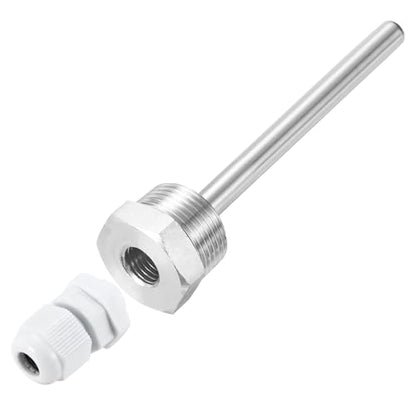 uxcell 8mm Dia G3/4 Thermowell Weldless Stainless Steel 304 with Cable Gland 150mm Length for Beer Fermenter, White - color: White, size: G3/4 x 150mm