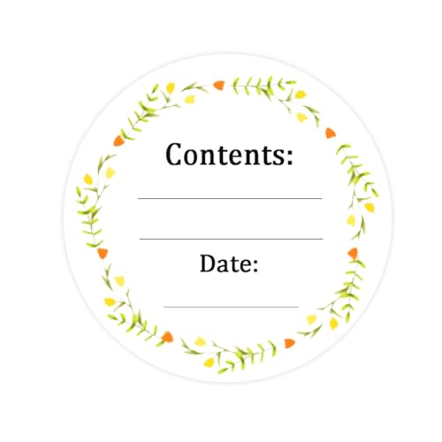 Dissolvable Canning Labels for Mason Jars,1.5 Inch Dissolvable Food Stickers Removable Freezer Food Date Labels for Food Containers(Pack-200) - size: 1.5 inch