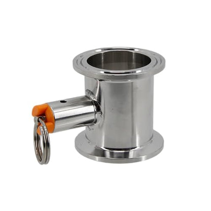 1.5 Inch Tri Clamp Pressure Relief Valve (PRV) Tube, 304 Stainless Steel, 17/35 PSI, for Homebrew Dry Hopper & Conical Fermenter, 1pc(17 psi)